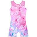 Leotards for Girls Gymnastics Toddler Dance Biketards Mermaid Unicorn Athletic Dance Wear Shiny Rainbow Blue Hotpink