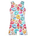 Leotards for Girls Gymnastics Toddler Dance Biketards Mermaid Unicorn Athletic Dance Wear Shiny Rainbow Blue Hotpink