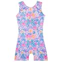 Leotards for Girls Gymnastics Toddler Dance Biketards Mermaid Unicorn Athletic Dance Wear Shiny Rainbow Blue Hotpink