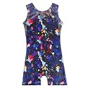 Leotards for Girls Gymnastics Toddler Dance Biketards Mermaid Unicorn Athletic Dance Wear Shiny Rainbow Blue Hotpink