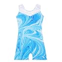 Leotards for Girls Gymnastics Toddler Dance Biketards Mermaid Unicorn Athletic Dance Wear Shiny Rainbow Blue Hotpink