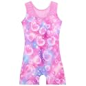 Leotards for Girls Gymnastics Toddler Dance Biketards Mermaid Unicorn Athletic Dance Wear Shiny Rainbow Blue Hotpink