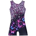 Leotards for Girls Gymnastics Toddler Dance Biketards Mermaid Unicorn Athletic Dance Wear Shiny Rainbow Blue Hotpink