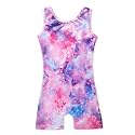 Leotards for Girls Gymnastics Toddler Dance Biketards Mermaid Unicorn Athletic Dance Wear Shiny Rainbow Blue Hotpink