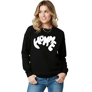 LEOTUDE Full Sleeve Cottonblend Oversized Tshirt for