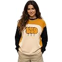 LEOTUDE Full Sleeve Cottonblend Oversized Tshirt for