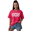 LEOTUDE Half Sleeve Cottonblend Oversized Tshirt for