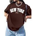 LEOTUDE Half Sleeve Cottonblend Oversized Tshirt for