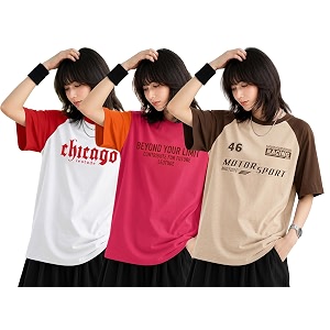 LEOTUDE Half Sleeve Round Neck Tshirt for