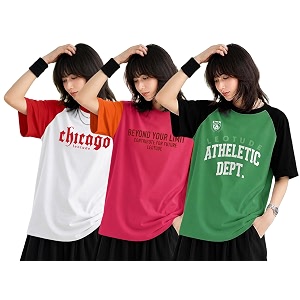 LEOTUDE Half Sleeve Round Neck Tshirt for