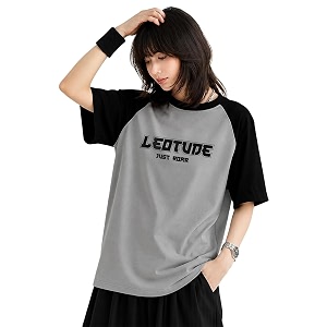 LEOTUDE Half Sleeve Round Neck Tshirt for