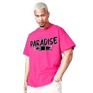 LEOTUDE Mens Cotton Oversized Fit T-Shirt