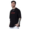 LEOTUDE Men39s Cottonblend Oversized Half Sleeve Round