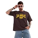 LEOTUDE Men39s Cottonblend Oversized Round Neck T-Shirt