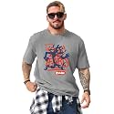 LEOTUDE Men39s Cottonblend Oversized Round Neck T-Shirt