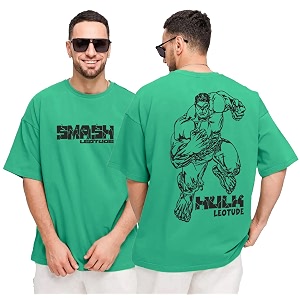 LEOTUDE Mens Cotton Oversized Fit T-Shirt