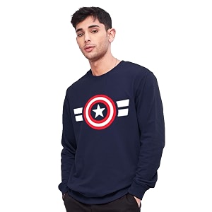 LEOTUDE Mens Loopknit Slim Fit Round Neck