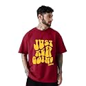 LEOTUDE Men39s Oversized Cottonblend Half Sleeve Printed