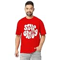 LEOTUDE Men39s Oversized Cottonblend Half Sleeve Printed