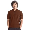 LEOTUDE Men39s Polo Zipper Collor Neck Regular