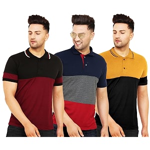 LEOTUDE Mens Regular Fit Half Sleeve Matty