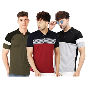 LEOTUDE Mens Regular Fit Half Sleeve Matty