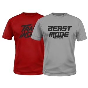 LEOTUDE Mens Regular Fit Half Sleeve Round