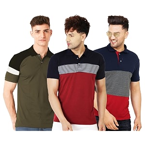 LEOTUDE Mens Regular Fit Half Sleeve Matty