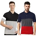 LEOTUDE Men39s Regular Fit Round Neck Colorblock