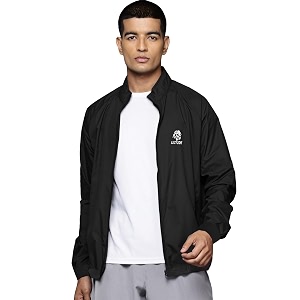 LEOTUDE Mens Solid Windcheater Regular Fit Full