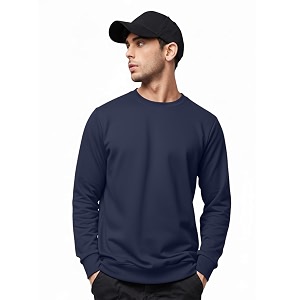 LEOTUDE Mens Winter Wear Loopknit Round Neck