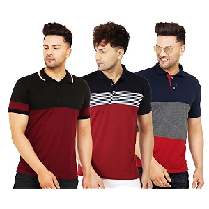 LEOTUDE Mens Regular Fit Half Sleeve Matty