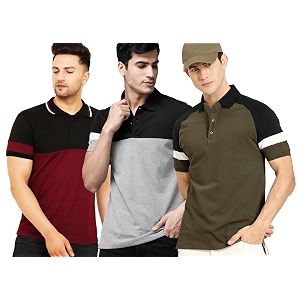 LEOTUDE Mens Regular Fit Half Sleeve Matty