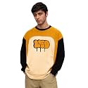 LEOTUDE Oversized Full Sleeve Cottonblend Graphic Printed