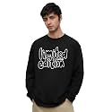 LEOTUDE Oversized Full Sleeve Cottonblend Graphic Printed