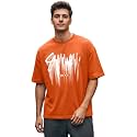 LEOTUDE Oversized Full Sleeve Cottonblend Graphic Printed