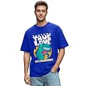 LEOTUDE Oversized Full Sleeve Cottonblend Graphic Printed