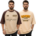 Leotude Printed Men Round Neck Multicolor T-Shirt