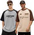 Leotude Printed Men Round Neck Multicolor T-Shirt