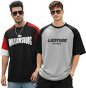 Leotude Printed Men Round Neck Multicolor T-Shirt