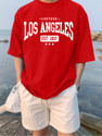 Leotude Printed Men Round Neck Red T-Shirt