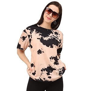 LEOTUDE Womens Cotton Regular Fit Half Sleeve