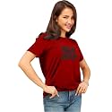 LEOTUDE Women39s Boyfriend-Loose Fit Round Neck Half