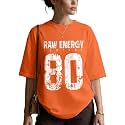 LEOTUDE Women Cottonblend Drop Shoulder Oversized Round