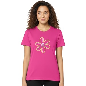 LEOTUDE Women Half Sleeve Loose Fit Cottonblend