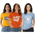 LEOTUDE Women Half Sleeve Loose Fit Cottonblend