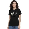 LEOTUDE Women Half Sleeve Loose Fit Cottonblend