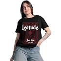 LEOTUDE Womens Oversized Round Neck Half Sleeve
