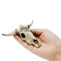 Leoyoubei Aquarium Decoration, Fish Tank Small Skull,Fish Turtle Hidden, Bonsai beautification. Cave Landscape Pet Reptile House Shrimps & Snails Love Them (Cattle Skull)