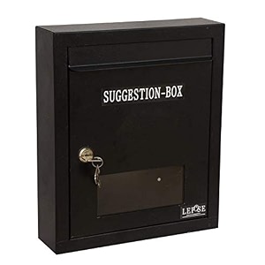 lepose letter box for home wall mount stand metal wall mount shelf letter box mail box outdoor mailboxes home decor items suggestion box black